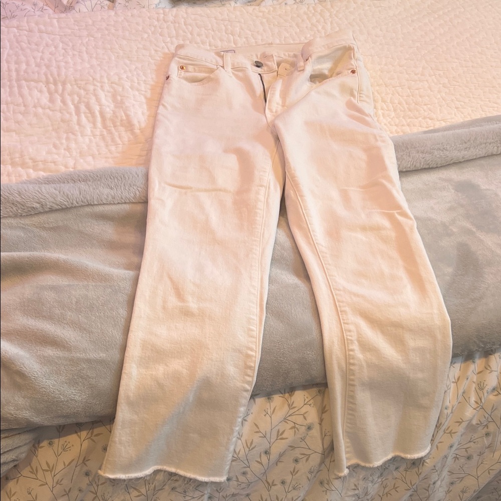 Cropped White Women's Jeans